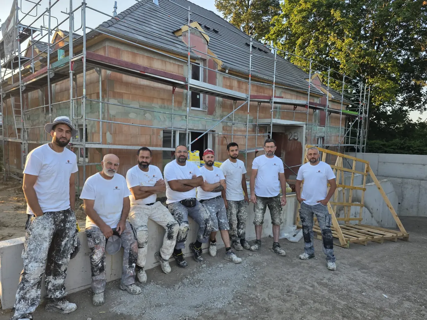 Équipe SARL ISO Couleur sur chantier